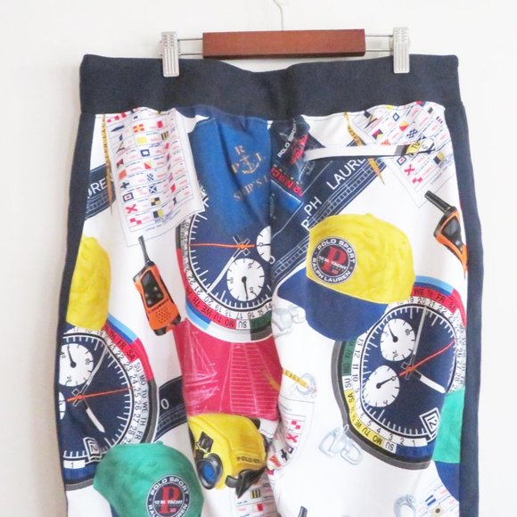 NWT POLO RALPH LAUREN Yacht Print Track Pant L - Picture 7 of 9